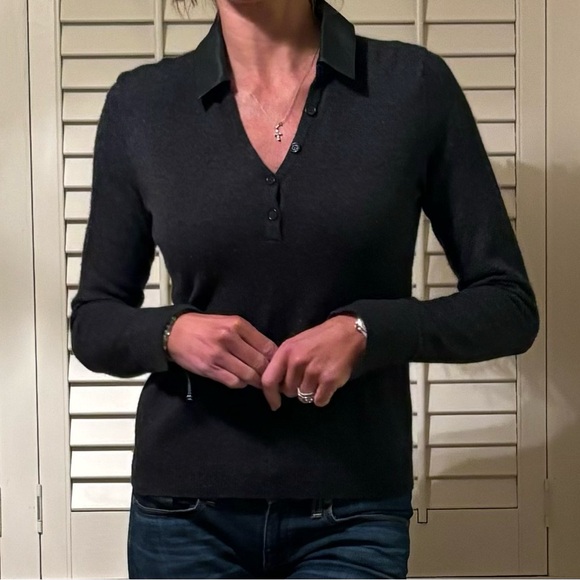 Brochu Walker cashmere, wool, and leather sweater - Picture 4 of 13